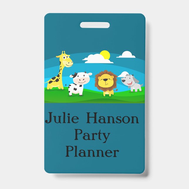 Badge Animaux de dessin animé       (Avant)