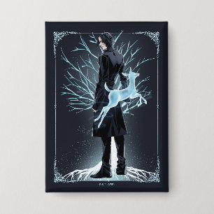 Badge Anime du Patronus de biche de Severus Snape