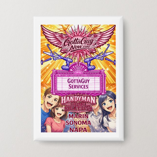 Badge Anime GottaGuy Handyman Home Solutions  (Recto)