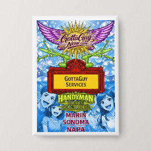 Badge Anime GottaGuy Handyman Solutions de Maison