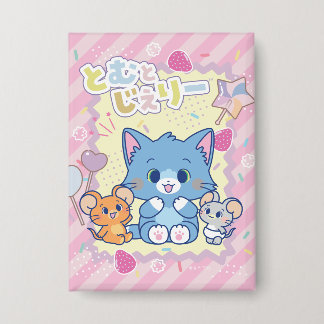Badge Anime Tom et Jerry Strawberry Fun