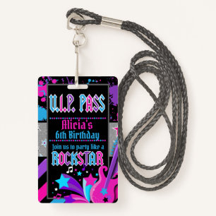 Badge Anniversaire de la fête d'anniversaire Passe VIP I