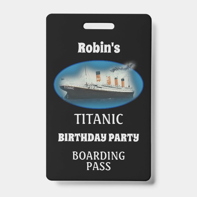 Badge Anniversaire du Titanic Bateau de la White Star Li (Avant)