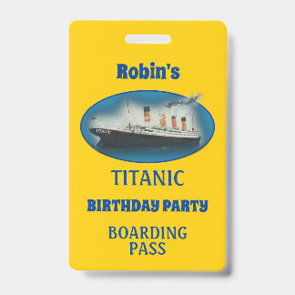 Badge Anniversaire du Titanic Bateau de la White Star Li