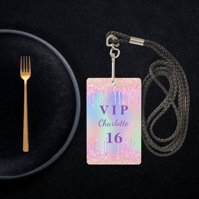 Badge Anniversaire fête arc-en-ciel nom de la parties sc (Créateur téléchargé)