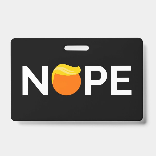 Badge Anti-Trump - Édition Nope (Avant)