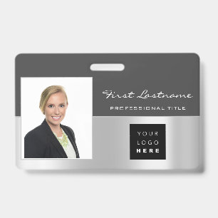 Badge Argent fait sur commande de scanner de nom de logo