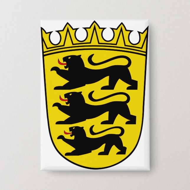 Badge Armoiries de l'État allemand Bade-Wurtemberg (Recto)