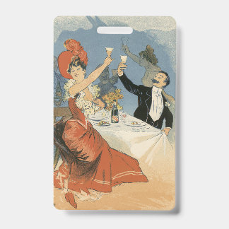 Badge Art Nouveau vintage, Restaurant Taverne Olympia