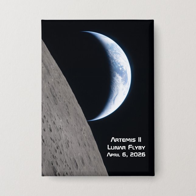 Badge Artemis II Lunar Flyby (Recto)