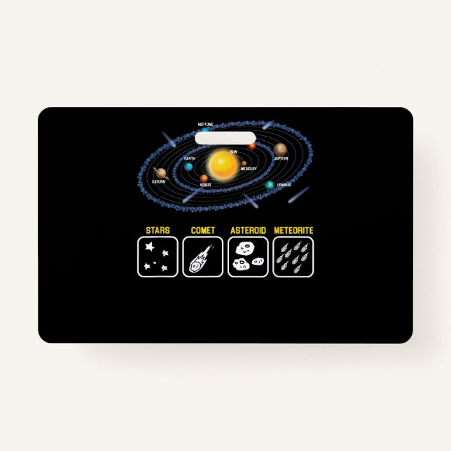 Badge Astronomie Geek Galaxie Science Espace extra-atmos (Devant)