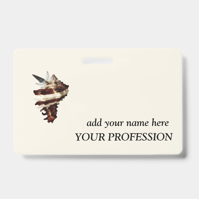 Badge Atelier Créatif Nom & Profession Personnalisés (Avant)
