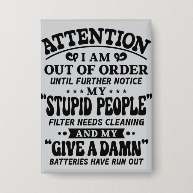 Badge attention (Recto)