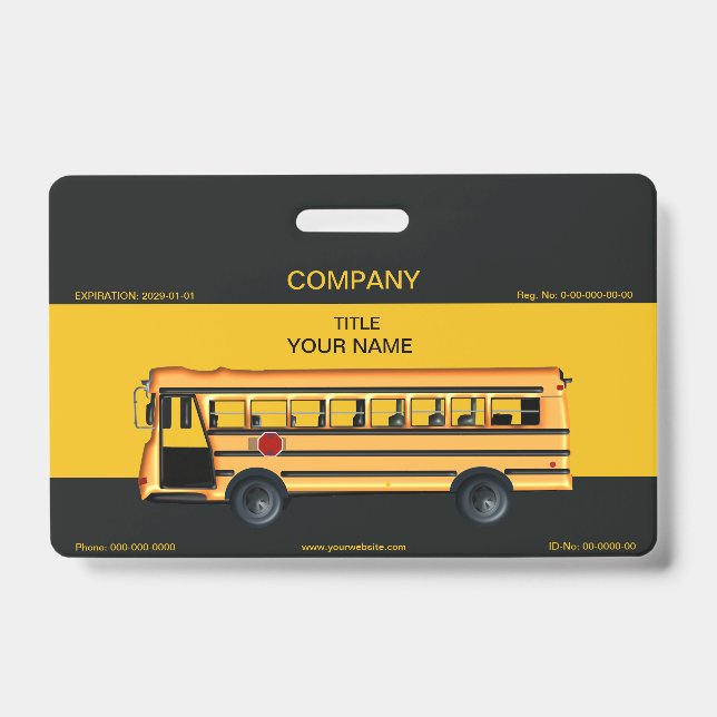 Badge Autobus scolaire (Face)
