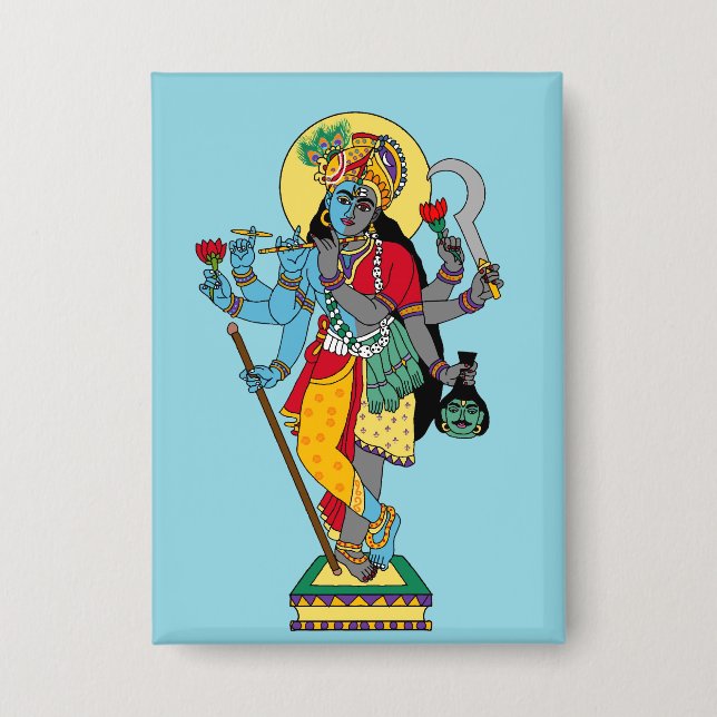 Badge Autocollants Lord Krishnakali (Recto)