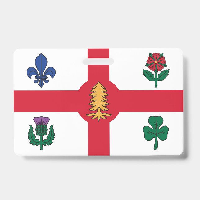 Badge avec le drapeau de Montréal (Avant)