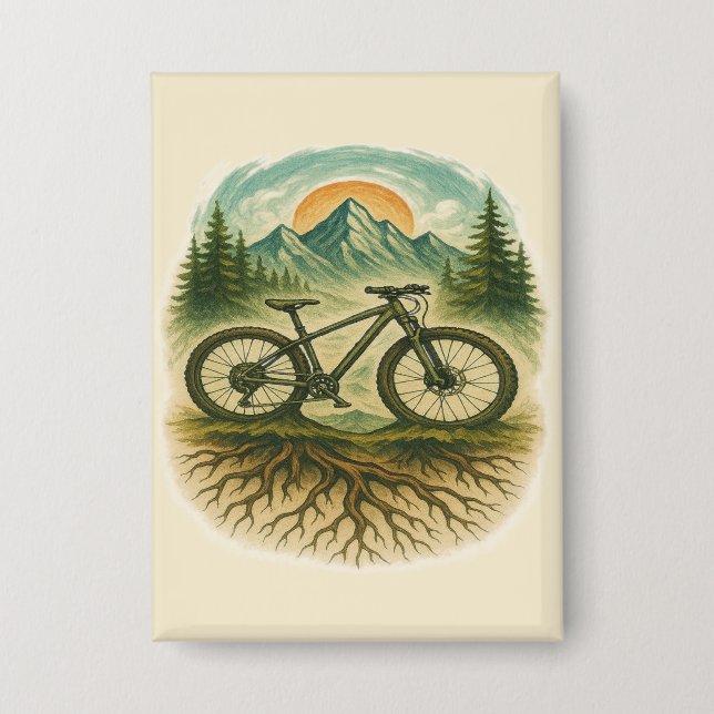 Badge Aventure artistique de VTT dans la nature (Recto)