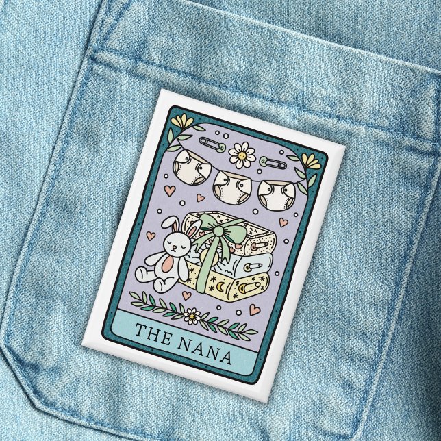 Badge Baby shower Tarot Nana Grand-mère (Créateur téléchargé)