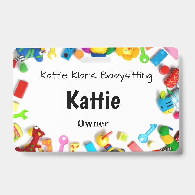 Badge Baby-sitting simple (Avant)