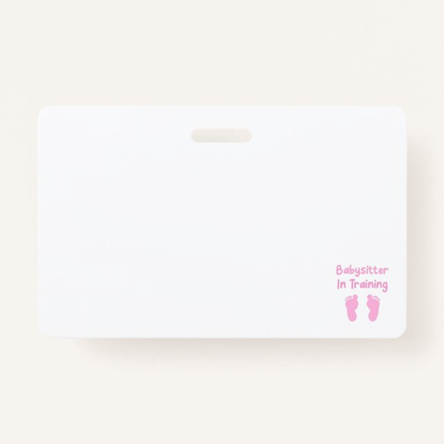 Badge Babysitter En Formation (Devant)