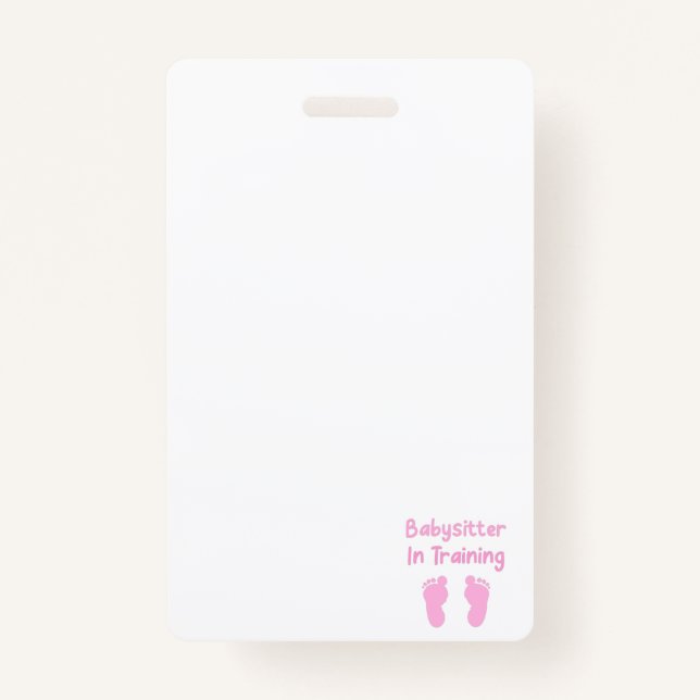 Badge Babysitter En Formation (Devant)