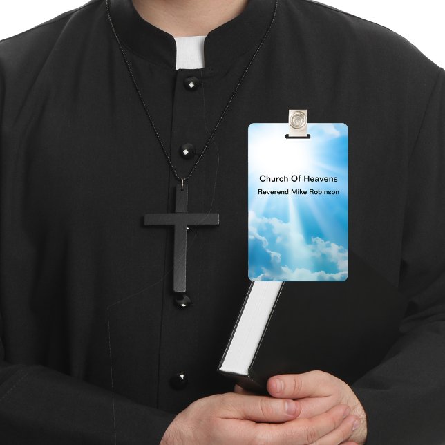 Badge Balises De Nom En Gros Du Pasteur Et Du Clergé De  (church name badges by custom business templates)