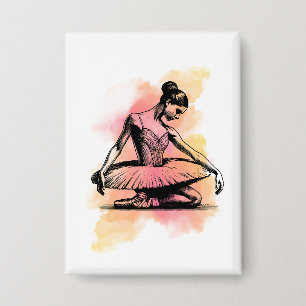 Badge Ballerine dansant en couleur 