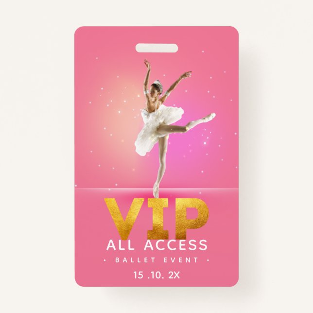 Badge Ballet VIP All Access Pass (Devant)