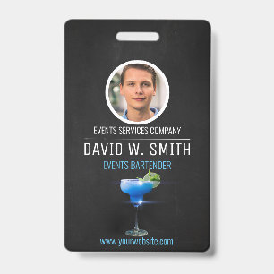 Badge Barman pour les événements Barman professionnel Ba