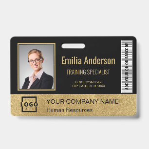 Badge Barre de code personnalisée pour entreprise avec l