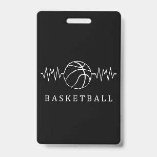 Badge Basket-ball Heartbeat 2