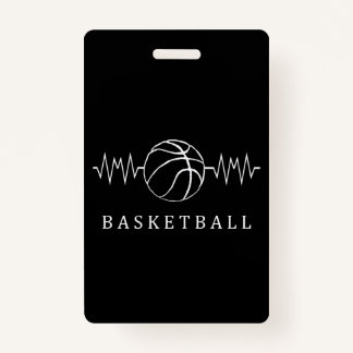Badge Basket-ball Heartbeat 2