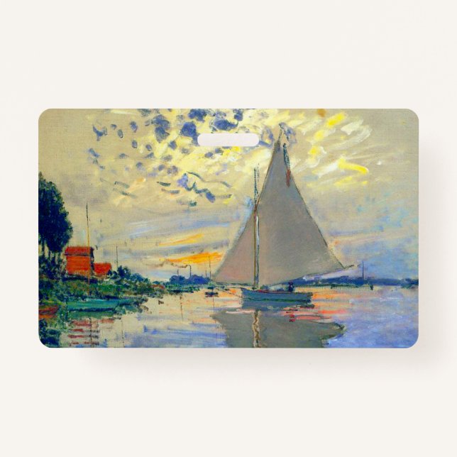 Badge Bateau Monet au Petit-Gennevilliers (Devant)
