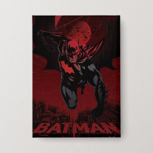 Badge Batman Saut Cramoisi