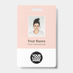 Badge Beauté chic heure dorée nom féminin rose