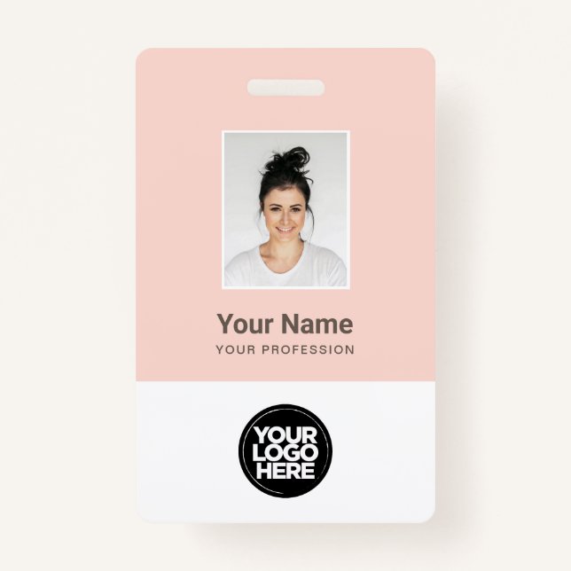 Badge Beauté chic or heure rose nom féminin (Devant)