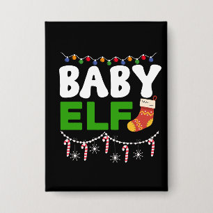 Badge Bébé Elfe Noël Design de vacances-84608