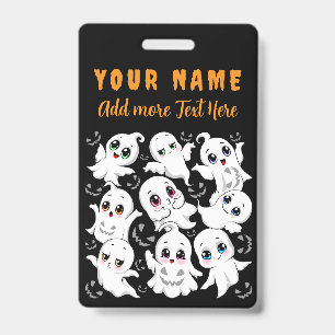 Badge Bébés Fantômes Humeur d'Halloween Effrayante Migno