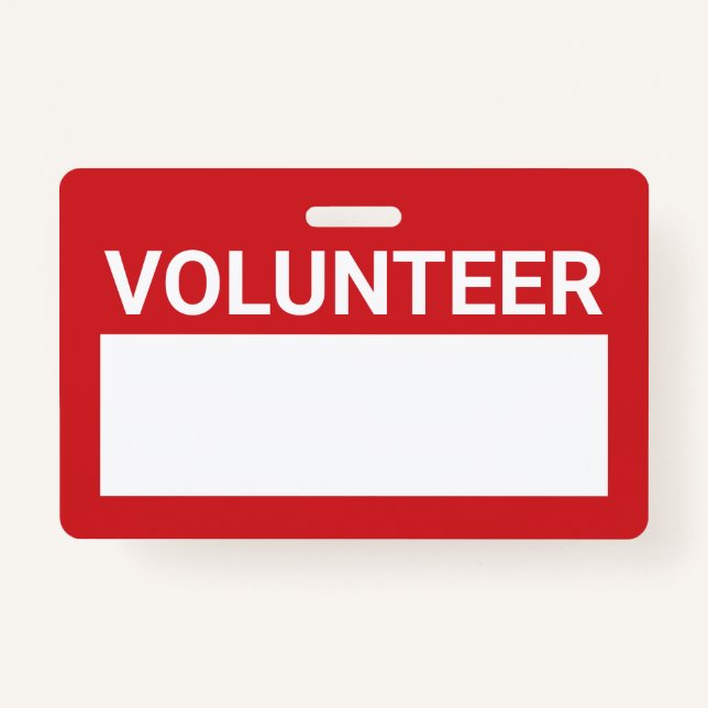 Badge Bénévole de Red Blank (Devant)