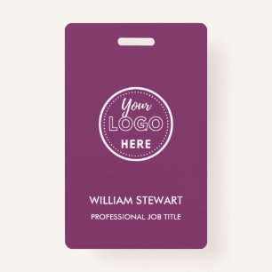 Badge Berry Business Logo Entreprise Employé Personnel m