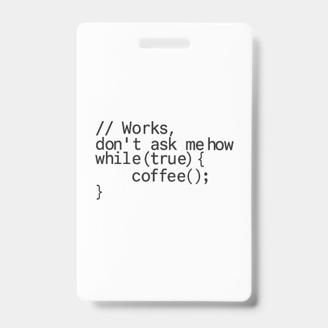 Badge besoin de vacances et de café au bureau (Avant)