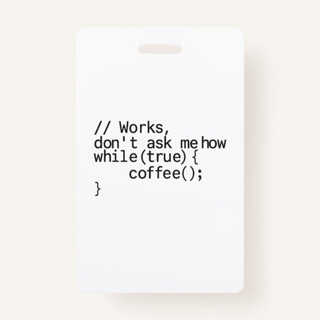 Badge besoin de vacances et de café au bureau (Devant)