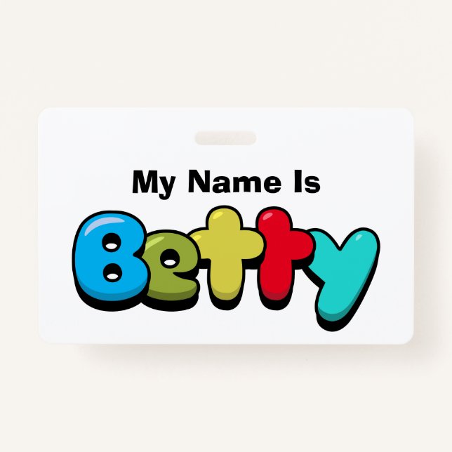 Badge Betty (Devant)