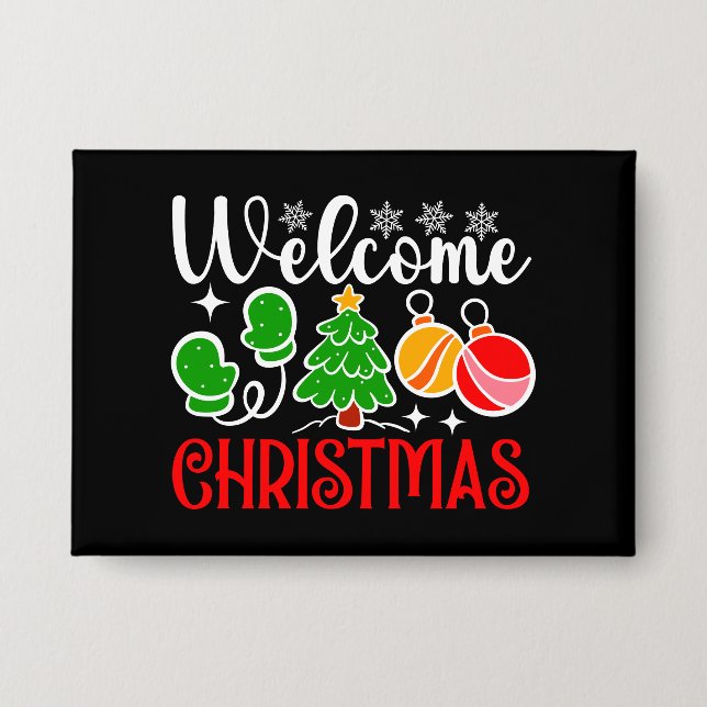 Badge Bienvenue Noël-63758 (Recto)