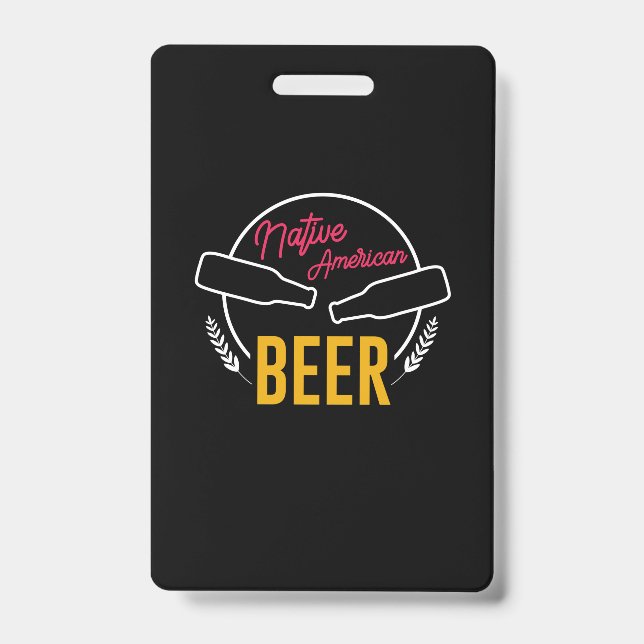Badge Bière amérindienne (Avant)