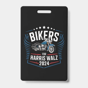 Badge Bikers For Harris Walz 2024 Harris Waltz 2024