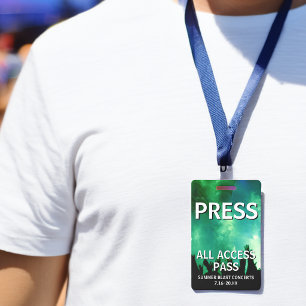 Badge Billet de concert PRESS All Access Pass