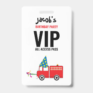 Badge Billet de fête d'anniversaire personnalisé pour ca