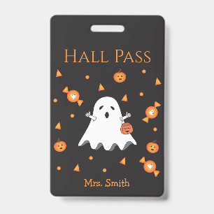 Badge Billet de halloween amusant pour fantôme