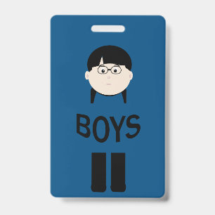 Badge Billet de sortie pour les garçons de l'école